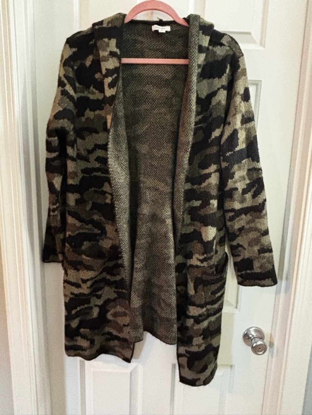 Nine West Olive Green Knit Cardigan